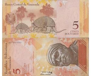 Billet venezuela Pick-Number : 89f (19.08.2014) non circulé 2014 5 Bolivares (argent pour collectionneurs - aucun moyen de paiement) Autres mammifères (singes/dinosaures/éléphants...)