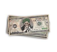 BILLETS BANQUE CRAZY CITY MR SMILE 6X15CM Beige, Ivoire, Crème, Écru, Naturel, Taupe