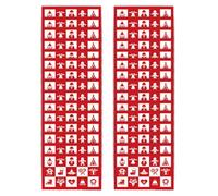 Billets cadeaux créatifs à gratter pour noël, 30 pièces, Red