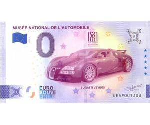Billets de 0 Euro Bugatti Veyron - Musée National de l'Automobile · France · Souvenir Zero €