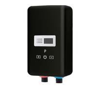 Billg Chauffe Eau Électrique 6500KW Chauffe Eau Instantané Électrique Réglable 25-80°C Chauffe-Eau Instantané IPX4 Étanche Mini Chauffe Eau sous Evier 13 * 7.6 * 24cm