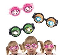 Billg Lunettes Clignotantes, Lunettes Fantaisie Amusantes, Lunettes Amusantes pour Adultes et Enfants, Légères et Fantaisies pour Farces Folles, Spectacles, Fêtes et Photos