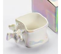 Billg Tasse a Cafe Expresso Tasse Cappuccino Coffee Mug Automne Noël en Céramique, Cadeau Anniversaire Femme Homme - Design Empilable en Forme de Colonne Vertébrale, Version de Base 150 ml - Coloré