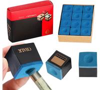 Billiard Chalk Box,12pcs Billiard Chalk,Billiard Chalk,Cue Chalk,Chalk Billiard,Blue Pool Chalk,Pool Chalk,Blue Billiard Chalk,Chalk for Pool Crampons,Non-Slip Chalk Indoor Sport Accessories.[M25]