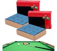 Billiard Chalk Box,24pcs Billiard Chalk,Billiard Chalk,Cue Chalk,Chalk Billiard,Blue Pool Chalk,Pool Chalk,Blue Billiard Chalk,Chalk for Pool Crampons,Non-Slip Chalk Indoor Sport Accessories
