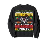 Billiards Pool Player Christmas Party Pool Playing Xmas Sweatshirt