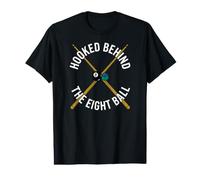 Billiards Pool Player Hooked Behind The Eight Ball T-Shirt Graphique avec Valeur