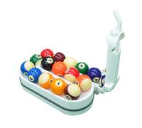 Billiards & Snooker Training Rack, 3D Printed Pool Ball Setter, One-Piece Molding Without Seams Design, Holds 15 Balls, Portable Practice Tool for Pool Table Accessories(White)
