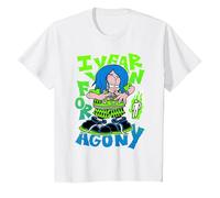 Billie Eilish Agony Blanc T-Shirt, Enfant, Blanc, 8 Ans