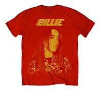 Billie Eilish Billiets15mr04 T-Shirt, Rouge, XL Homme
