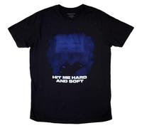 Billie Eilish Hit Me Hard and Soft Bleu Lines T Shirt Size L