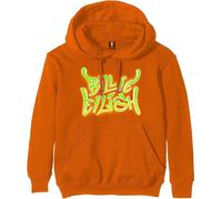 Billie Eilish Hoodie Airbrush Flames Blohsh Orange L