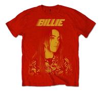 Billie Eilish Men's BILLIETS15MR01 T-Shirt, S Red