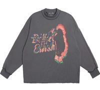 Billie Eilish Neon Silhouette Charcoal Grey M T-shirt