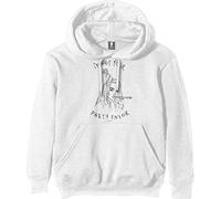 Billie Eilish 'Party Favor' (White) Pull Over Hoodie (Large)