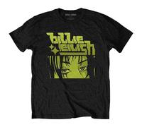 Billie Eilish Shirt Anime Logo Official Unisex Black, Noir, XXL Mixte