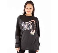 Billie Eilish T-Shirt à Manches Longues avec Logo Fluo - Unisexe - Gris Anthracite, Gris, S