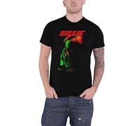 Billie Eilish T-shirt Hands and Face Logo – Nouveau Officiel – Unisexe – Noir – Taille M