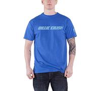 Billie Eilish - T-Shirt # L Unisex Blue Racer Logo [Import]
