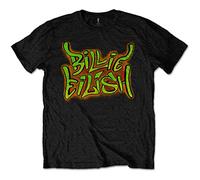 Billie Eilish - T-Shirt # M Unisex Black # Graffiti [Import]