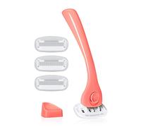 billie Kit Rasoir pour Femme - Rasoir Femme + 4 Recharges Rasoir 5 Lames + Support Magnétique - Corail