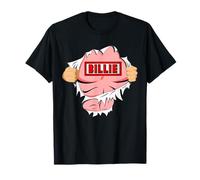 Billie Name Superhero Cadeau pour Fille nommé Billie T-Shirt