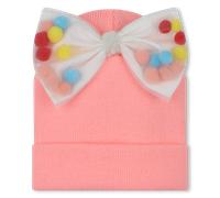 Billieblush - Bonnet À Noeud Et Pompons - Peche - Fille - Taille T0