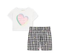 Billieblush - Ensemble Tee-shirt + Short - Blanc - Fille - 8 Ans