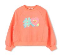 Billieblush - Sweat-shirt Teinté En Molleton - Corail Fluo - Fille - 4 Ans