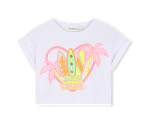 Billieblush - Tee-shirt Manches Courtes - Blanc - Fille - 12 Ans