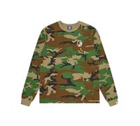 Billionaire Boys Club - Tee LS Camo Waffle - Homme - Tops - Multicolore - Taille: M