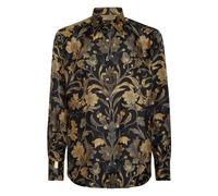 Billionaire - Chemise Baroque Or Soie Coupe Gold - Homme - Chemises - Jaune - Taille: 2XL