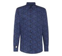 Billionaire - Gold Cut LS Flavio Baroque - Homme - Chemises - Bleu - Taille: S