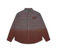 Billionaire, Homme, Chemises, Multicolore, Taille: XS Chemise à Carreaux Dip Dye avec Script