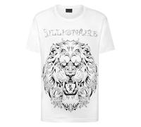 Billionaire, Homme, Tops, Blanc, Taille: 2XL T-shirt Col Rond MC