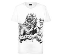Billionaire, Homme, Tops, Blanc, Taille: 2XL T-shirt Col Rond MC