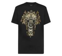 Billionaire - Round Neck Logo Crest T-Shirt - Homme - Tops - Noir - Taille: 5XL