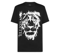 Billionaire - T-Shirt Col Rond Lion - Homme - Tops - Noir - Taille: XL
