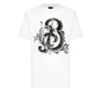 Billionaire - T-Shirt Col Rond Logo Lettrage - Homme - Tops - Blanc - Taille: 3XL