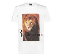Billionaire - T-shirt Col Rond SS Lion - Homme - Tops - Blanc - Taille: XS