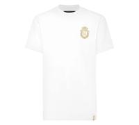Billionaire - T-Shirt Ras du Cou Brodée Crest - Homme - Tops - Blanc - Taille: 2XL