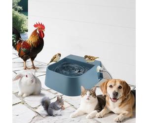Billionchains Gamelle d'eau d'extérieur pour chiens - Distributeur d'eau automatique de 2 L avec tuyau de 150 cm et valve à flotteur, idéal pour tous les types d'animaux (convient aux robinets GHT de