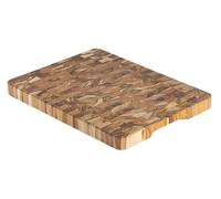 Billot de boucher en bois de teck FSC 40x30x3cm. (L)