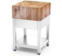 Billot de Boucher Inox et Bois de Bouleau Fricosmos