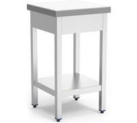 Billot de Boucher Professionnel Absorption Améliorée en Inox et Polyethylène Blanc Fricosmos G