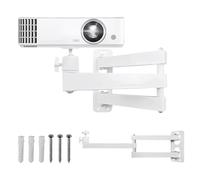 Billowvolve Support mural pour projecteur - Support mural en métal - Multi-angle - Réglable - Avec interface à vis 1/4" et bras articulé