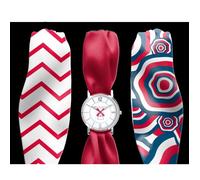 Bill's watches - Montre Trend avec Bracelet foulard satin Moulin Rouge French Cancan