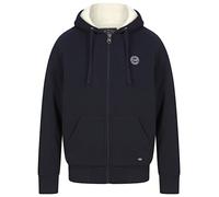 Billsburg Zip Through Borg Lined Fleece Hoodie in Sky Captain Navy - Tokyo Laundry - M