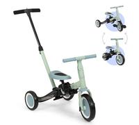 Billy 4-en-1 Vélo pour Enfants avec Barre de Poussée Gio Bleu - Vert