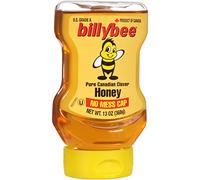 Billy Bee 100% Pure All Natural Clover Liquid White Honey, 13 oz. Upside Down Squeeze Bottle (Pack of 6)
